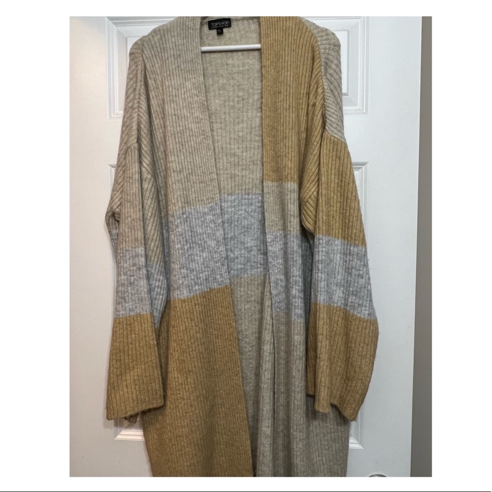 Patchwork Midi Length Cardigan - Picture 3 of 3